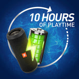 JBL Flip 3 Stealth Waterproof Portable Bluetooth Speaker with Rich Deep Bass (Black), Without Mic